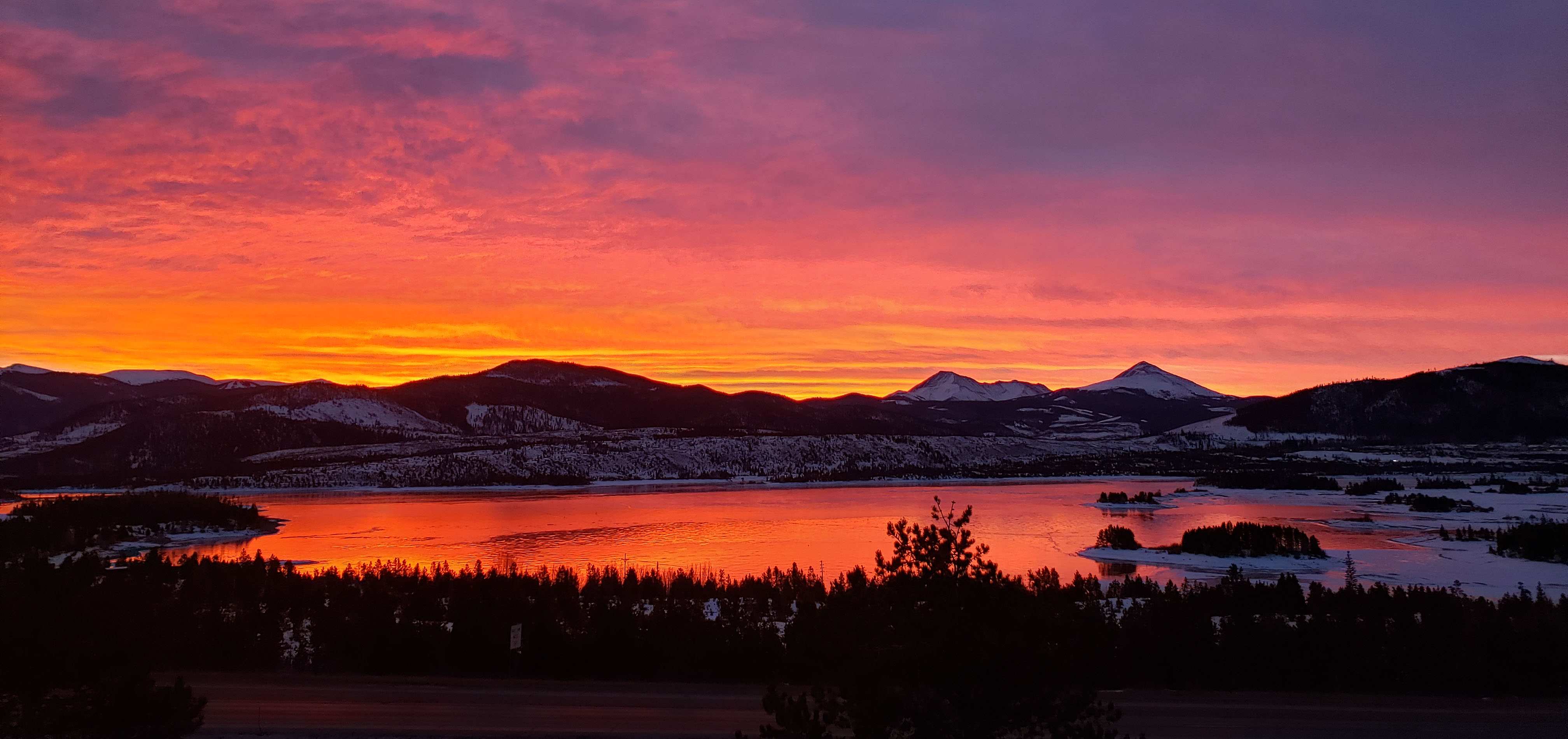 Winter mountain landscape